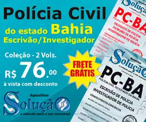 apostila concurso polícia civil da Bahia